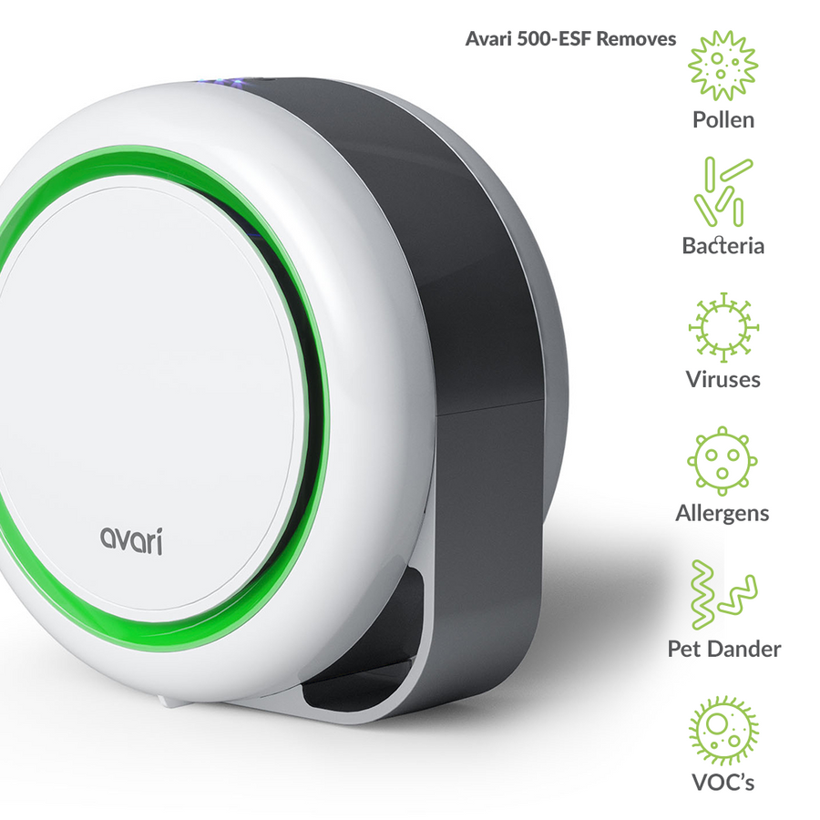 Avari 500 Personal Air Purifier Green Removal List