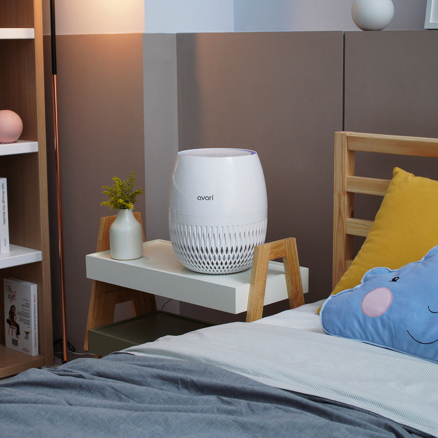 Avari EG HEPA Air Purifier in the Bed Room